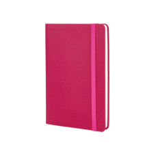 Книга записна Optima А5 VIVELLA, м’яка обкладинка, гумка, білий блок лінія, рожевий (O27104-09)