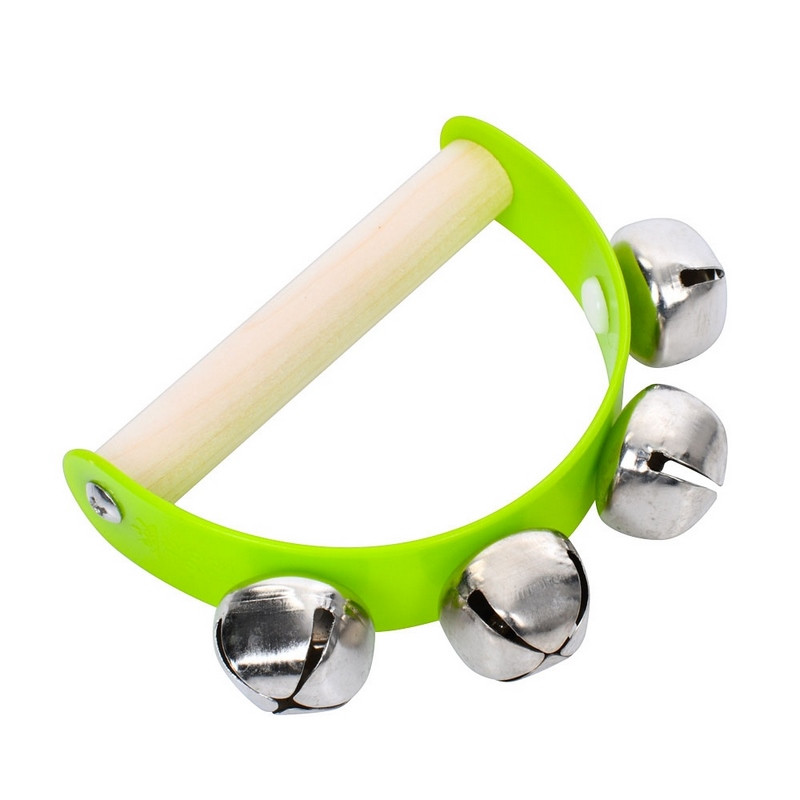 Деревянная игрушка Бубенцы MD 0808(Green) зеленый, размер 10 x 6,5 см