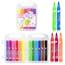 Набір фломастерів "Water color pen" 229-12(Pink) 12 кольорів, у пластиковому боксі