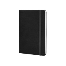 Книга записна Optima А5 VIVELLA, м’яка обкладинка, гумка, білий блок лінія, чорний (O27104-01)