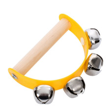 Деревянная игрушка Бубенцы MD 0808(Yellow) желтый, размер 10 x 6,5 см