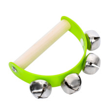 Деревянная игрушка Бубенцы MD 0808(Green) зеленый, размер 10 x 6,5 см