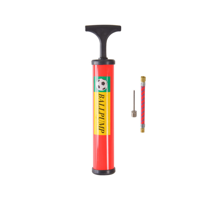 Ручной насос для мячей N41504(Red) 25 см, игла для накачки и гибкий шланг