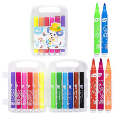 Набір фломастерів "Water color pen" 229-12(Blue) 12 кольорів, у пластиковому боксі