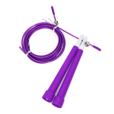 Скакалка швидкісна MS 3765(Violet) 290 см, ручка пластик, мотузка гума+метал