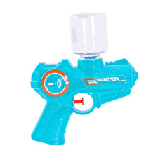Детский игровой Водный пистолет 8013A(Light-Blue) пластик, 15 см, с бутылкой