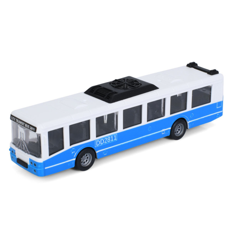 Игрушечный инерционный Автобус 6334(Blue) резиновые колеса, 16 см