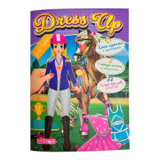 Книга-одягалка з наліпками "Girls’ hobbies" LS-03-02 серія "Dress Up"