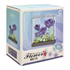 Детский Конструктор Ornament Flower 7378 в колбе, 308 деталей