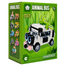 Дитячий конструктор Panda Bus BB121E-C серії "Animal Bus", 101 деталь