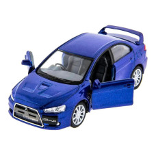 Автомодель легкова MITSUBISHI LANCER EVOLUTION X 1:36, 5" KT5329W  Синій