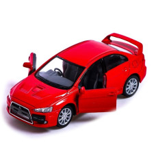 Автомодель легкова MITSUBISHI LANCER EVOLUTION X 1:36, 5" KT5329W  Червоний