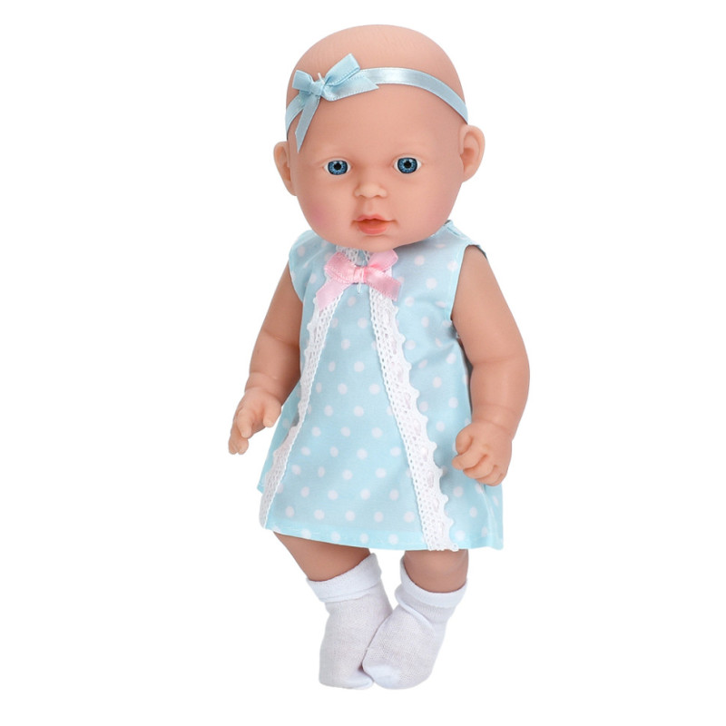 Интерактивная игрушка Пупс 225-B-E(Blue-2) со звуком, высота 26 см