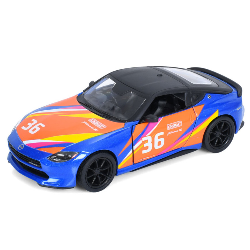 Машинка инерционная 2023 Nissan Fairlady Z KT5443WF(Blue) 1:36, 12 см, открываются двери