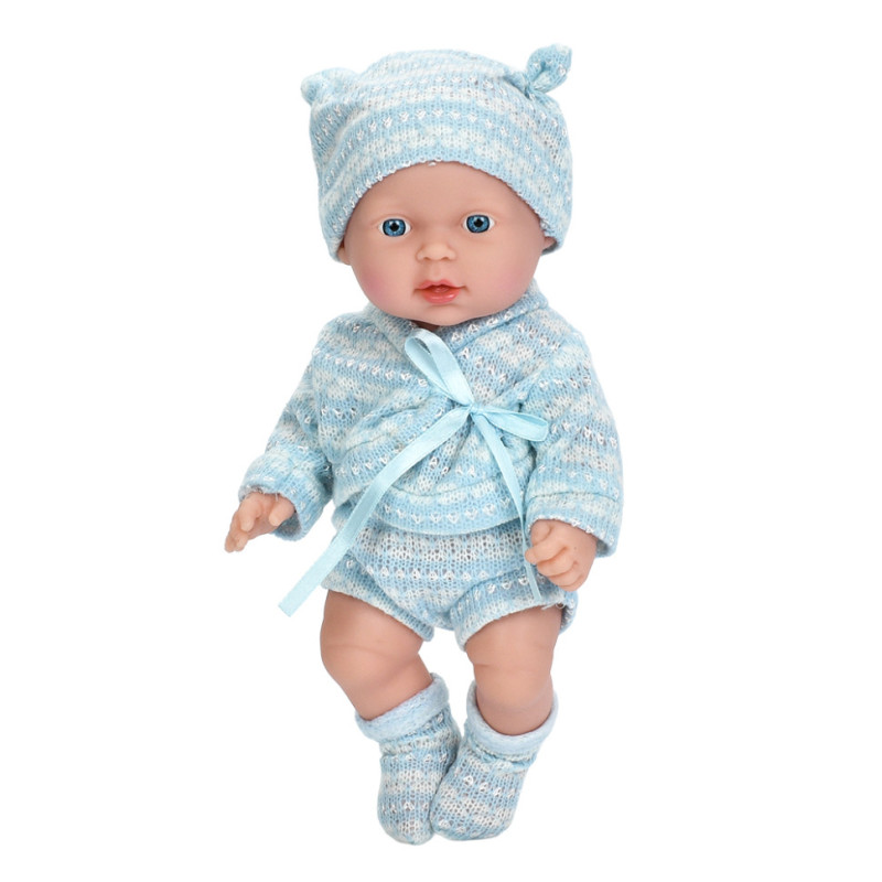 Интерактивная игрушка Пупс 225-B-E(Blue-1) со звуком, высота 26 см