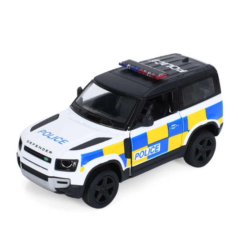 Машинка инерционная Джип Land Rover Defender 90 KT5428WP открываются двери, 1:36