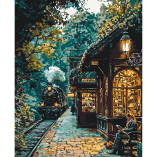 Картина за номерами "В очікуванні потягу" LW3494, 40х50 см