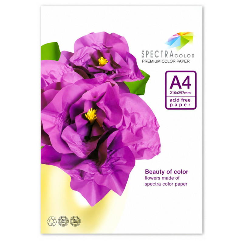 Цветная бумага Spectra Color 16.4253 А4, 5 цветов, 50 листов, 160 г/м²