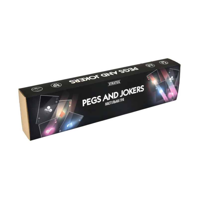 Настольная игра Pegs and Jokers 30348 карточки 108 штук, инструкция