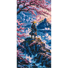 Картина за номерами "Шлях самурая" LW5134, 40х80 см
