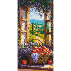 Картина за номерами "Фруктовий кошик" LW5133, 40х80 см