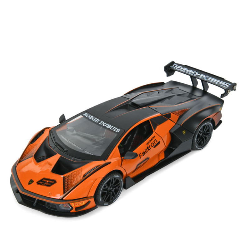 Детская инерционная машинка AP-2036(Orange) двери открываются, свет и звук, 1:24, 23 см