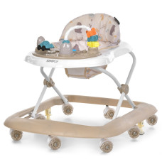 Детские Ходунки SIMPLY ME 1215 Beige, с погремушками, музыкальная