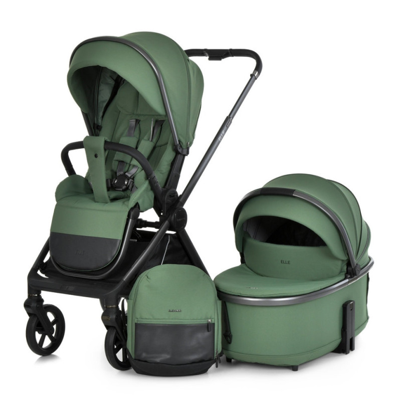 Коляска универсальная 2 в 1 ELLE ME 1221 Green