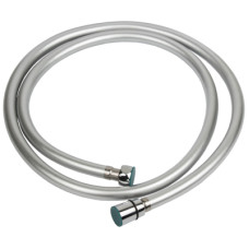 Шланг для душа AQUATICA 1/2" PVC 3-х шаровий з підшипником сріблястий (XB-0173)
