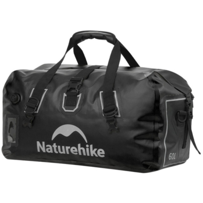 Сумка дорожная Naturehike Водонепроникна CNK2450XB015, 60 л, чорна (6975641883760)