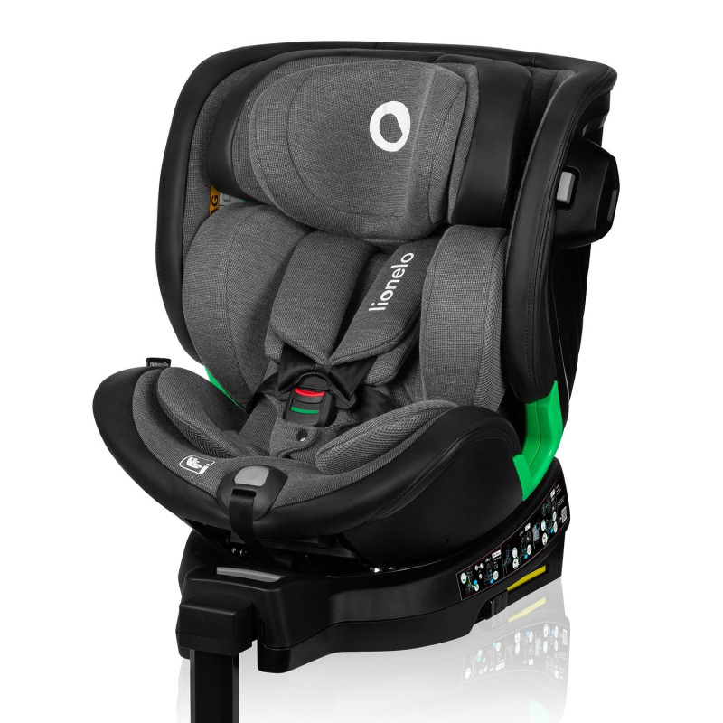 Детское автокресло Lionelo HARMONY I-SIZE GREY GRAPHITE LEATHER