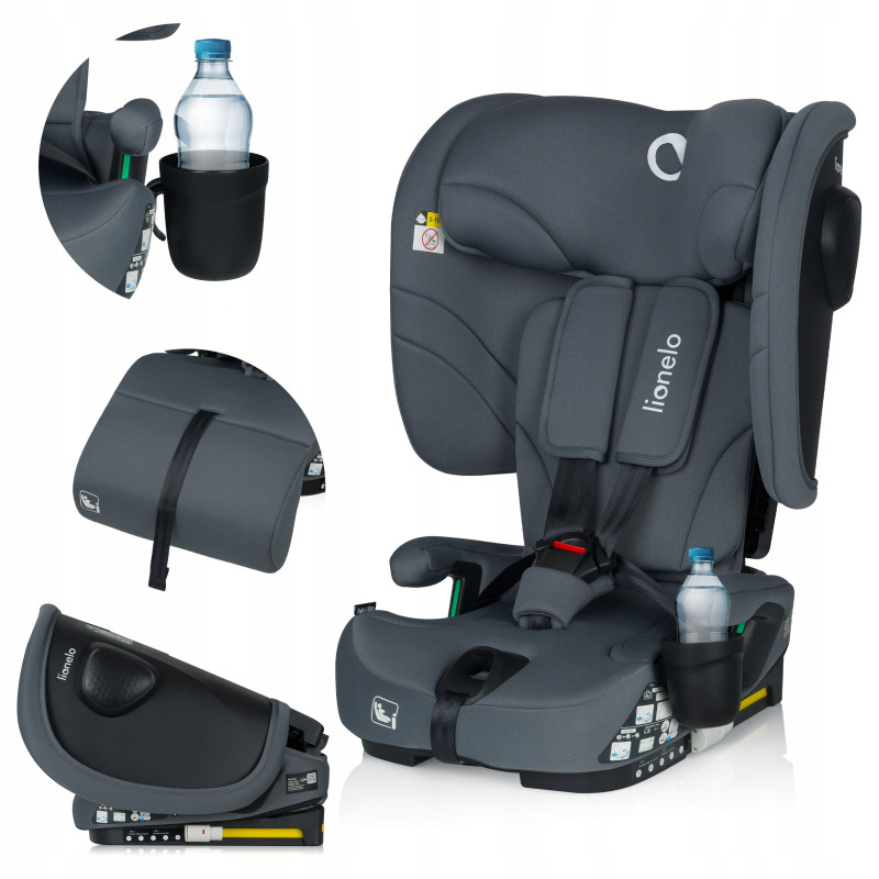 Детское автокресло Lionelo NELLY I-SIZE GREY GRAPHITE