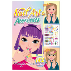 Дитяча книжка з наліпками студія краси "Nail art accesories" РМ-76-04