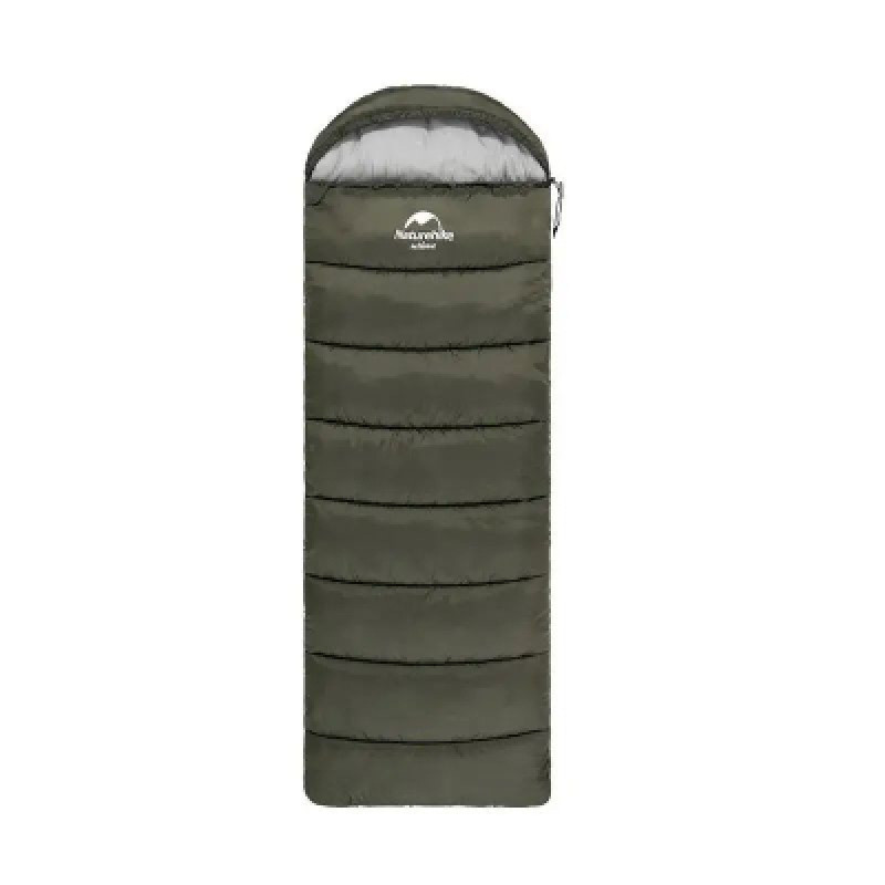 Спальный мешок Naturehike з капюшоном U250S NH20MSD07 (0°C) лівий, темно-зелений (6927595764305-L)