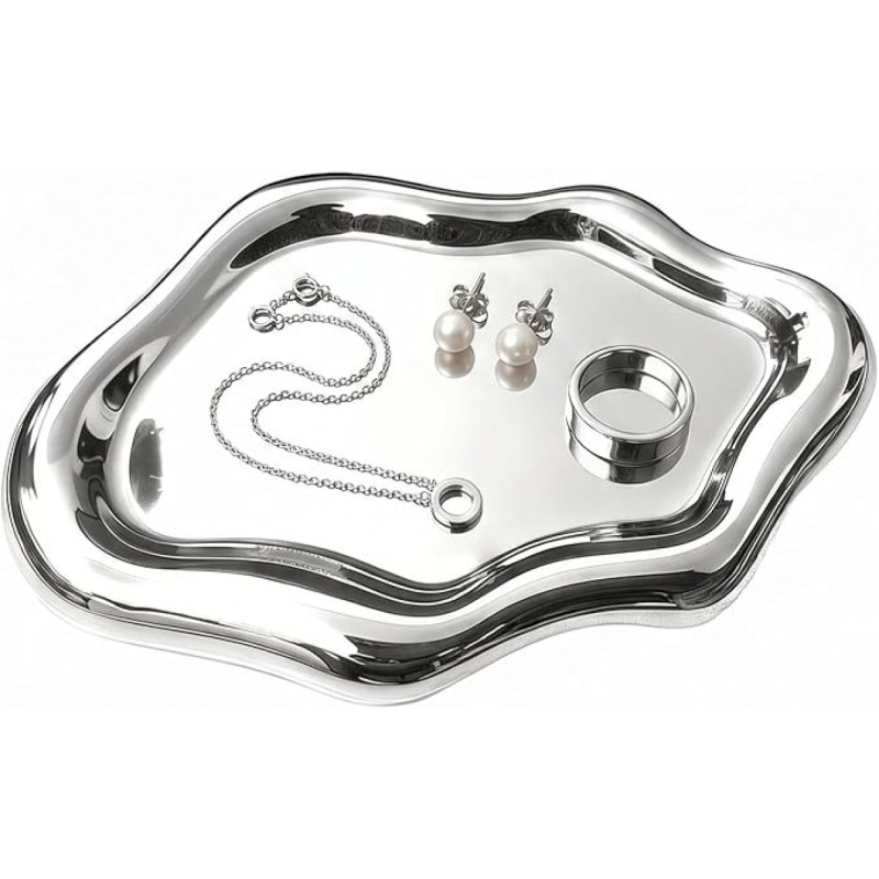Декоративная подставка для украшений и аксессуаров в форме облака, Silver