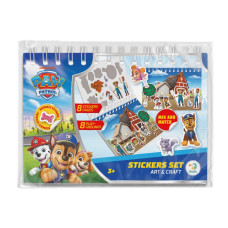 Набір стікерів на пружині "Paw Patrol" 200750, 8 листів багаторазових стікерів