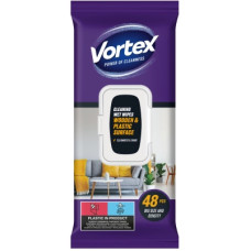 Серветки для прибирання Vortex Вологі Для меблів З клапаном 48 шт. (4823071641271)