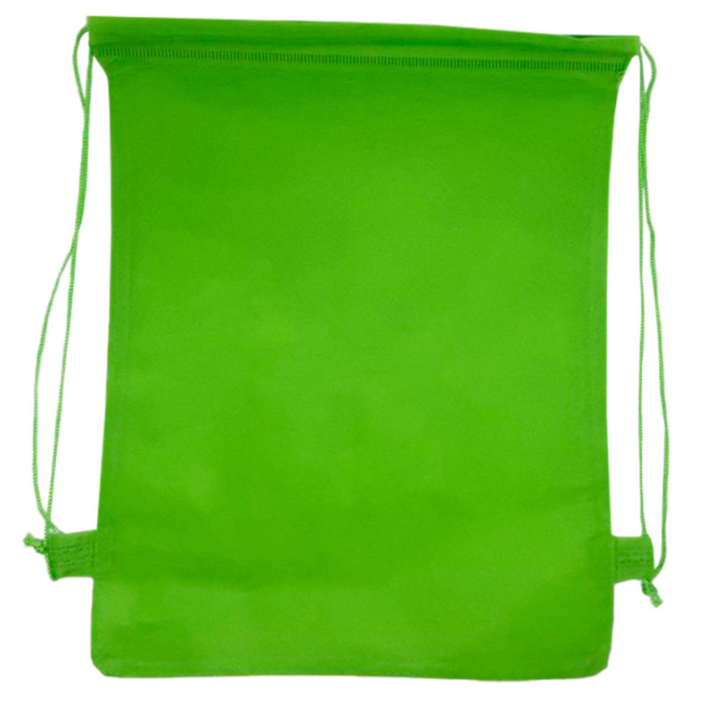 Детская сумка для обуви MK 3113(Green) на затяжке, размер 28х36 см