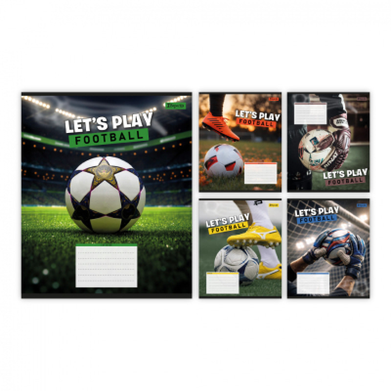 Тетрадь 1 вересня Let's play football А5 36 листов клетка (768754)
