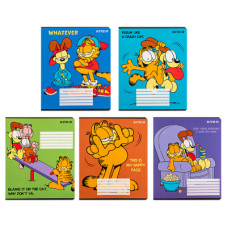 20шт, Тетрадь Kite Garfield, 18 листов, линия (GF24-237)