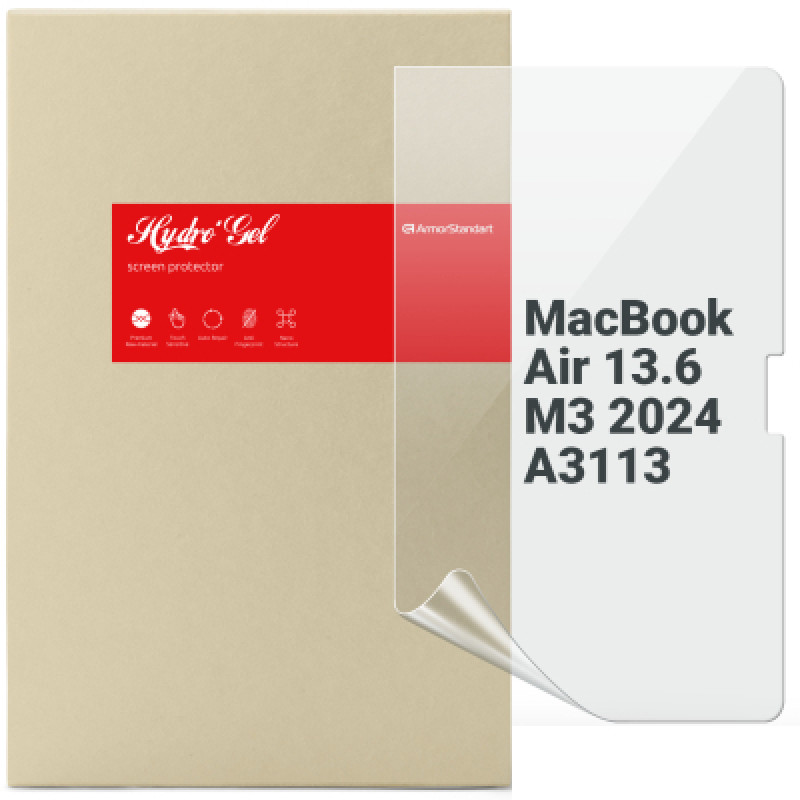 Пленка защитная Armorstandart MacBook Air 13.6 M3 2024 A3113 (ARM83275)