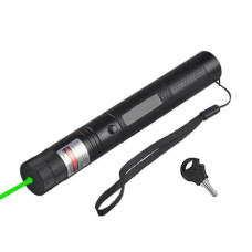 Лазер зелений 100мВт 532нм, лазерна вказівка Laser 303 з блокуванням, насадка