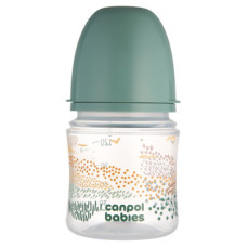 Бутылочка для кормления Canpol babies Easystart MOUNTAINS антиколиковая с широким отверстием 120 мл зеленая (35/242_gre)