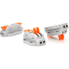 З'єднувач кабелю 2-line аналог WAGO K223-2P, 10шт/пак Voltronic (K223-2P/10)