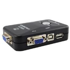 KVM свіч перемикач, 2 порти, VGA USB