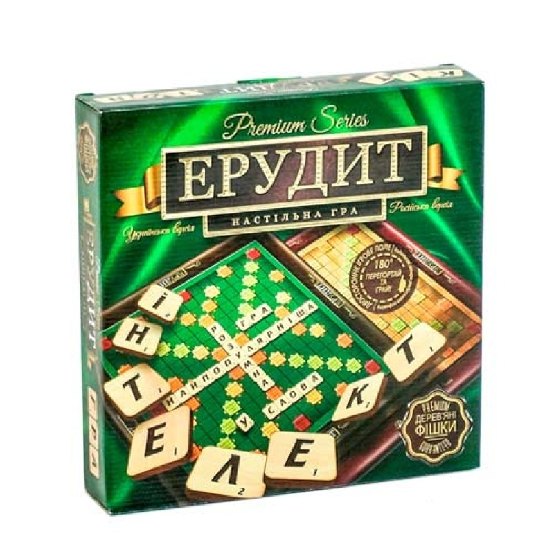 Настольная игра Эрудит 2в1 РУС+УКР 110 фишек, скрабл