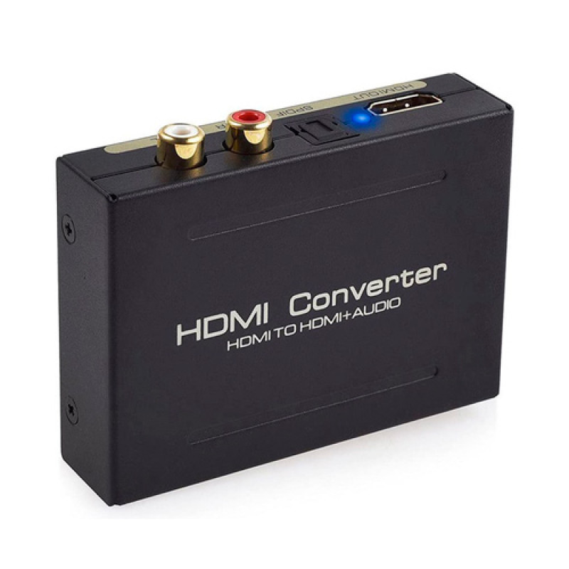 Экстрактор аудио, преобразователь HDMI, SPDIF, Toslink, RCA, тюльпан