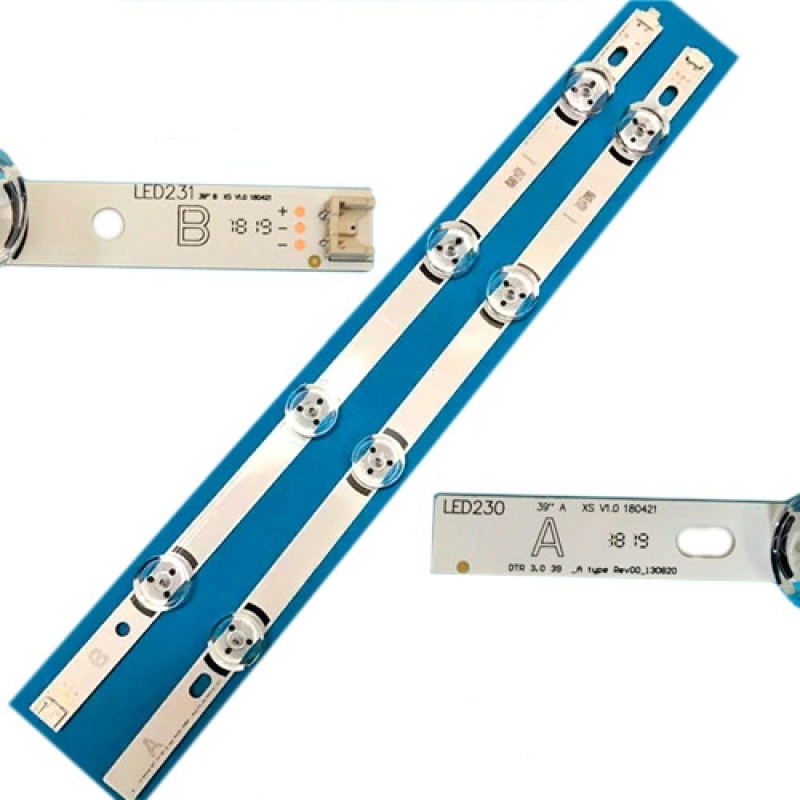 LED планка лампа подсветки ЖК ТВ 39 LG Innotek DRT 3.0 39 A/B, 8шт комплект