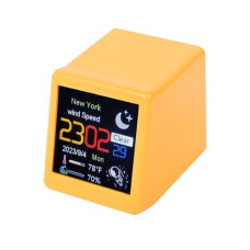 Метеостанція міні настільна з Wi-Fi РК 1.54" портативна, Smart weather clock