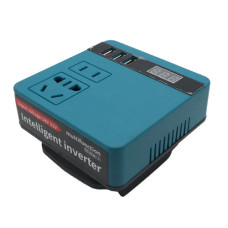 Инвертор 220В 120Вт для аккумуляторов Makita 18-21В DC, с USB и дисплеем